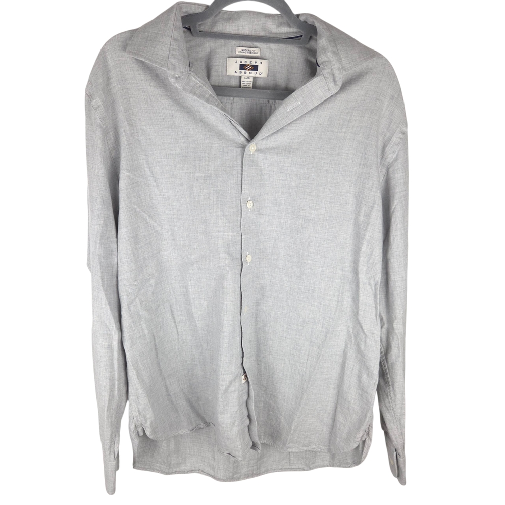 Joseph Abboud Light Gray Shirt Jacket